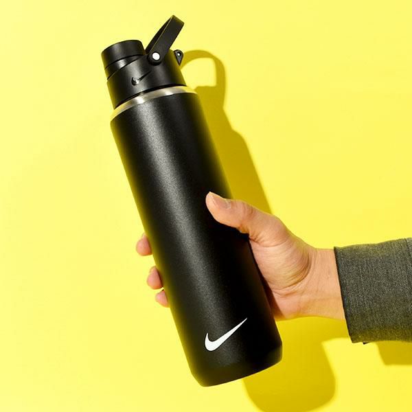 送料無料 ナイキ 水筒 保冷 NIKE SS リチャージ ボトル 24oz 700ml 700ミリリットル 保冷専用 ステンレスボトル 直飲み  ステンレス スポーツボトル 水分補給 ブラック 黒 hy2017 091 | エレファントSPORTS