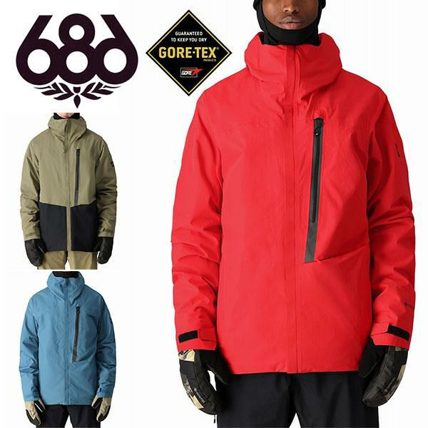 送料無料 スノーボードウェア 686 SIX EIGHT SIX シックスエイトシックス GORE-TEX GT JACKET メンズ ゴアテックス  ジャケット フード スノボ スノーボード スノーウェア M2W105 2024-2025冬新作 24-25 24/25 10%off |  エレファントSPORTS