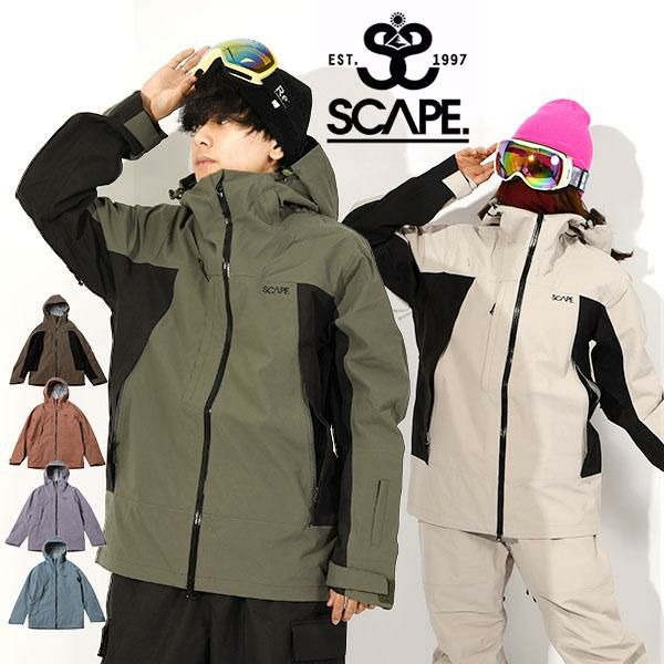 24-25 SCAPE エスケープ DERBY JACKET 渋 ダービージャケット スノーボード ウェア ユニセックス メンズ レディース 2024-