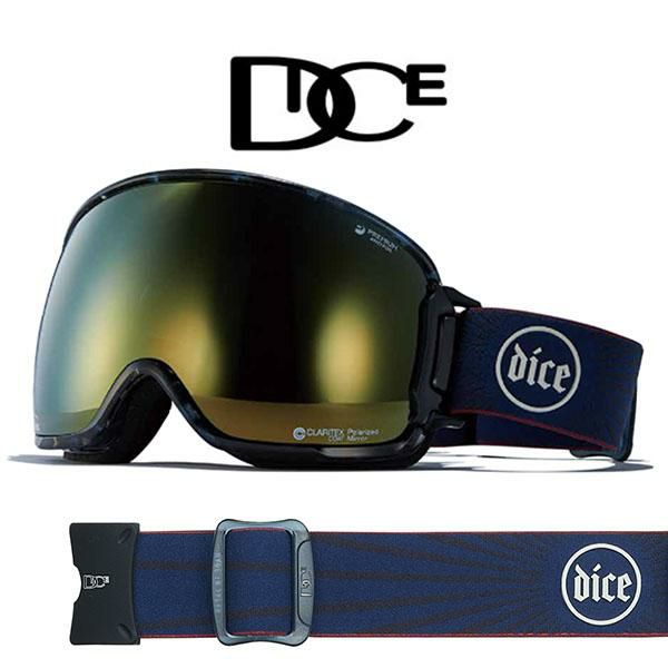 スノーゴーグル DICE ダイス BANK バンク BK40895 偏光 Polarized MITミラー ゴールド レンズ スノボ スノー ゴーグル  球面レンズ 2024-2025冬新作 10%off