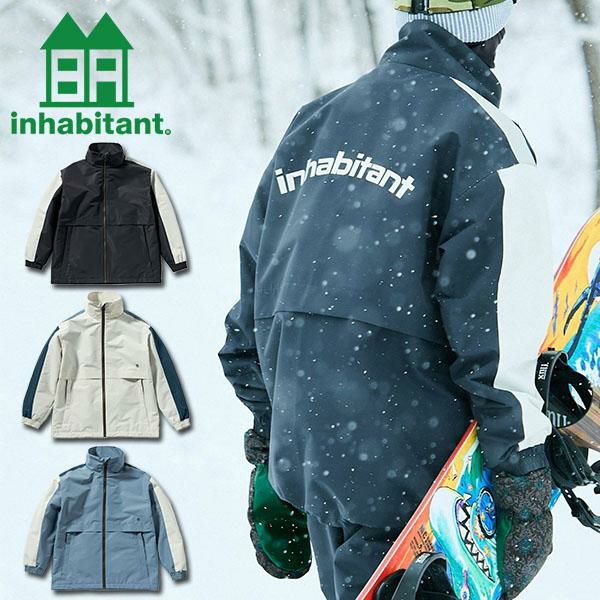 送料無料 スノーボードウェア inhabitant インハビタント メンズ SIDE LINE SNOW JACKET ジャケット スノボウェア  スノーウエア スノーボード スノボ スキー ウェア 2024-2025冬新作 24-25 24/25