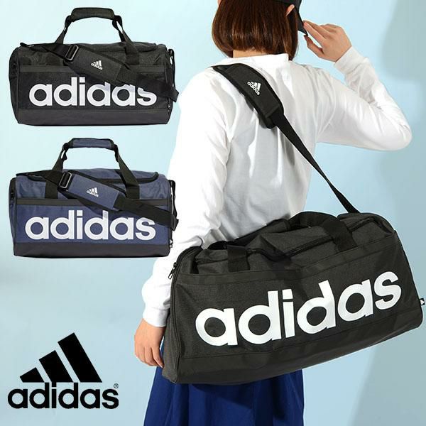 送料無料 アディダス ダッフルバッグ adidas リニア ダッフルバッグ M 39リットル ボストンバッグ ショルダーバッグ スポーツバッグ バッグ  かばん 学校 通学 通勤 部活 クラブ 遠征 旅行 2024秋冬新色 EAW86 | エレファントSPORTS